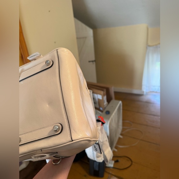 New With Tags- Coach Cube Rogue in White Patent Leather - Picture 8 of 14